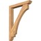 Ekena Millwork Imperial Slat Smooth Bracket w/ Offset Brace, Western Red Cedar, 5 1/2"W x 36"D x 48"H BKT0604X36X48IMP06SWR - alternate 1